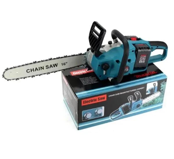 Аккумуляторная цепная пила Electric SAW 40-8 48 В с шиной 16 дюймов, двумя аккумуляторами и двумя зарядными устройствами