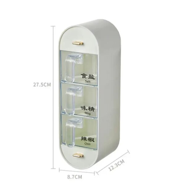Настенный органайзер для специй Spice organizer XL-905, Белый / Подвесной органайзер для круп / Органайзер для кухни