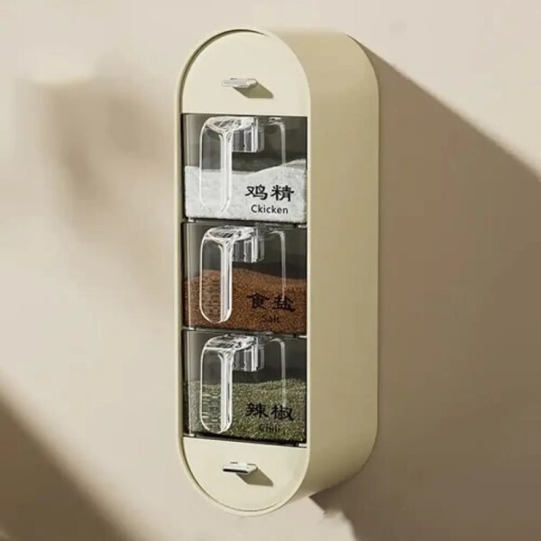 Настенный органайзер для специй Spice organizer XL-905, Белый / Подвесной органайзер для круп / Органайзер для кухни