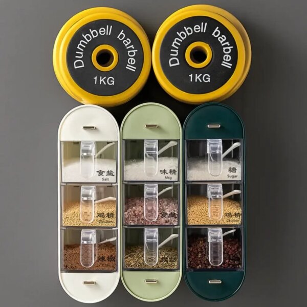 Настенный органайзер для специй Spice organizer XL-905, Белый / Подвесной органайзер для круп / Органайзер для кухни