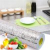 Кухонная фольга самоклеющаяся для кухни 60 см*3м/Алюминиевая пленка для кухонных поверхностей