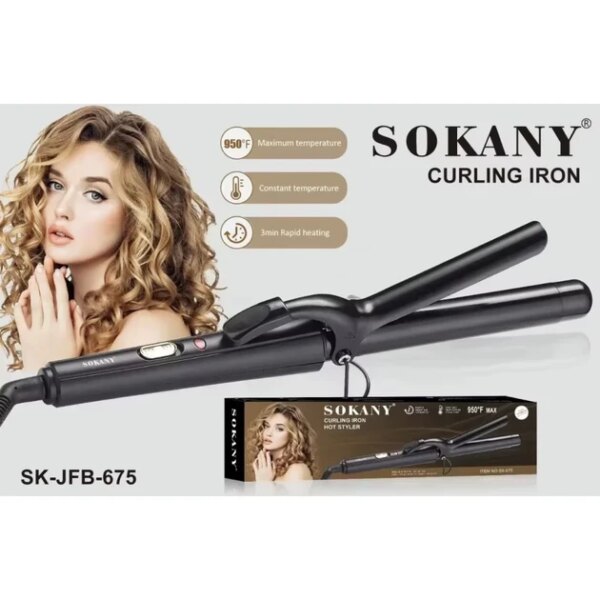 Плойка Sokany SK-JFB-675B для волос, щипцы для создания локонов и волн