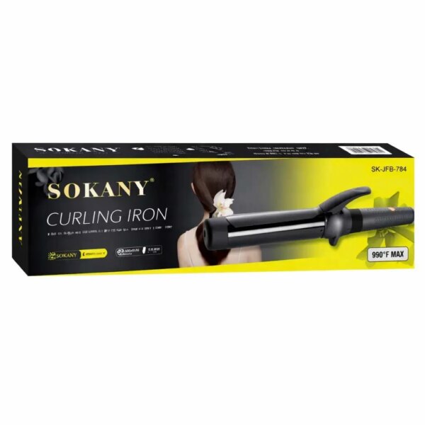 Плойка для волос 25мм (2 режима) Sokany SK-JFB-794-25, черный / Стайлер / Щипцы для волос
