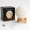 УЦЕНКА! Светильник-ночник 3D слой Луна Moon Lamp на деревянной подставке 15 см (Плохая упаковка 3696)