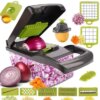 УЦЕНКА! Ручной мультислайсер 14в1 Kitchen Ideas Veggie Slicer HA-347 многофункциональная овощерезка с контейнером (Трещина 3692)