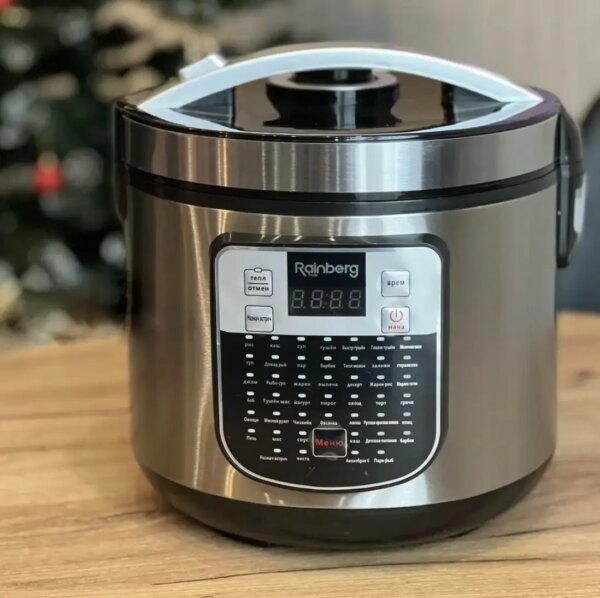 УЦЕНКА! Мультиварка Rainberg RB-6209 6 л 1000 Вт с 45 программами, LED-дисплеем, антипригарной чашей (Вмятина 3600)