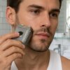 Мужская электробритва LY-1098 5 Вт, USB, Серебристая / Мини бритва для лица / Электрическая бритва / Портативная бритва