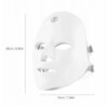 LED-маска для лица (7 режимов), от USB, Белая AN-5786 / Светодиодная маска для светотерапии / Лед маска