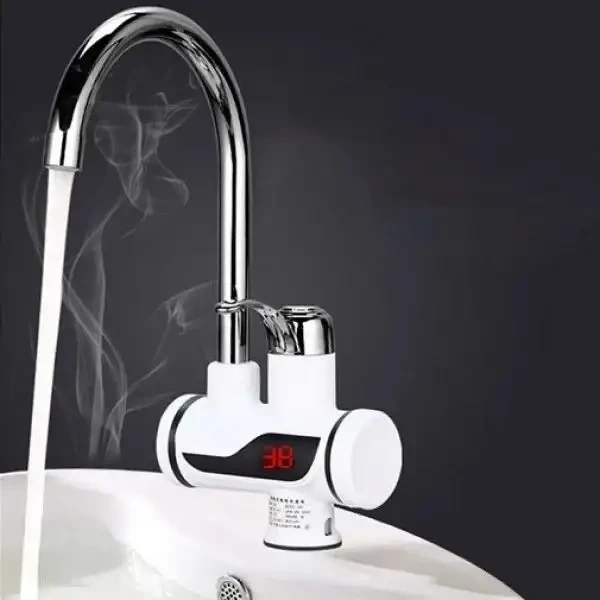 Проточный Водонагреватель Электрический Делимано Deli R-20 c Экраном Нижнее Подключение
