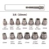 Набор экстракторов 14шт, Nut Extractor, AN ES-14 Черный / Набор для откручивания болтов / Набор головок для поврежденных болтов