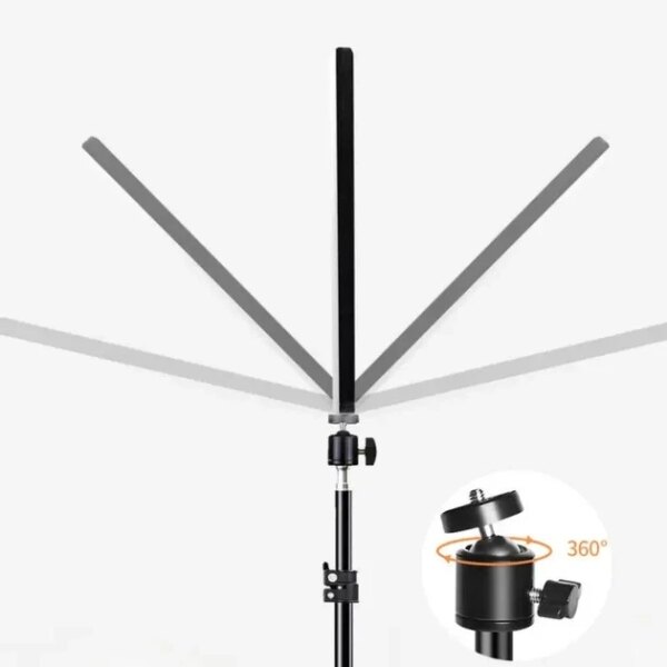 Студийная светодиодная LED лампа RIAS PL-26 23х16см USB