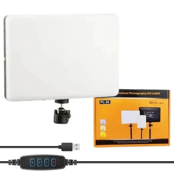 Студийная светодиодная LED лампа RIAS PL-26 23х16см USB