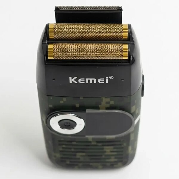 Электрическая беспроводная бритва для мужчин, USB-C, Kemei KM-2027, Пиксель / Мужская аккумуляторная электробритва / Шейвер