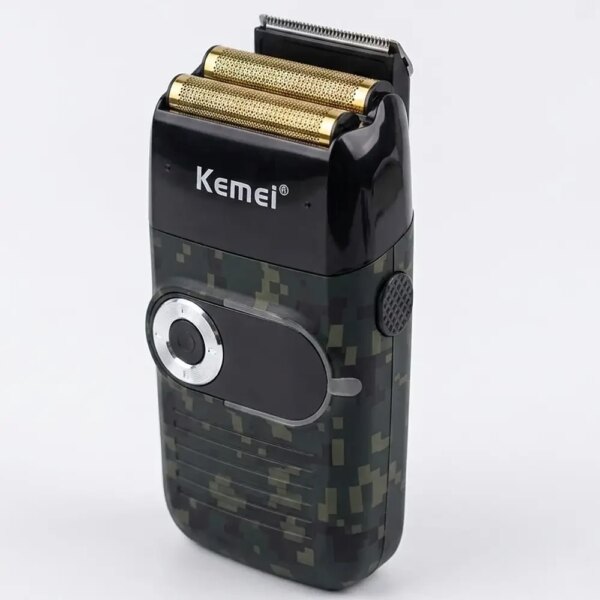 Электрическая беспроводная бритва для мужчин, USB-C, Kemei KM-2027, Пиксель / Мужская аккумуляторная электробритва / Шейвер
