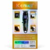 Машинка для стрижки, 3 насадки, USB-C, Kemei KM-2273, Черный / Аккумуляторная машинка для стрижки волос / Беспроводной триммер