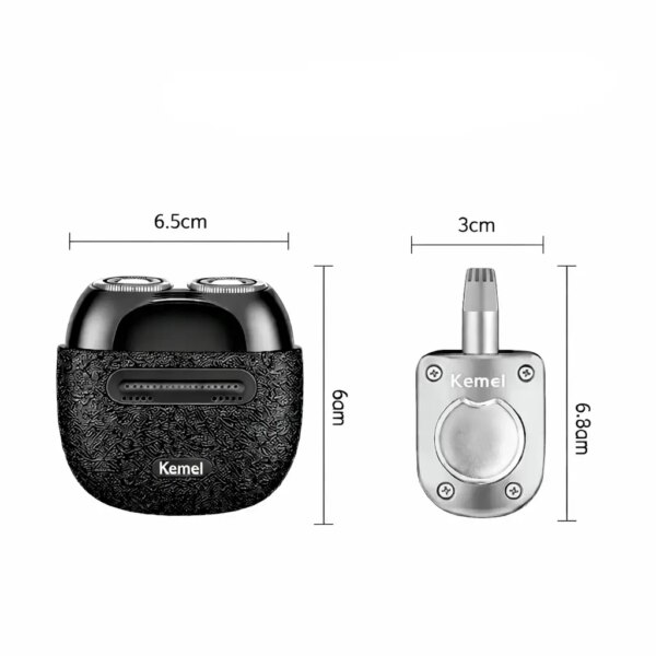 Мужская электробритва от USB, 5 Вт, KM-T288, Черный / Бритва для бритья электрическая / Триммер для носа
