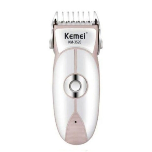 Детская машинка для стрижки, от USB, Kemei 3520, Серая / Детский триммер для волос / Набор для стрижки