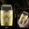 Электрическая бритва для мужчин, от USB, 1400мАч, Kemei T401, Золотистая / Мужская электробритва аккумуляторная / Шейвер