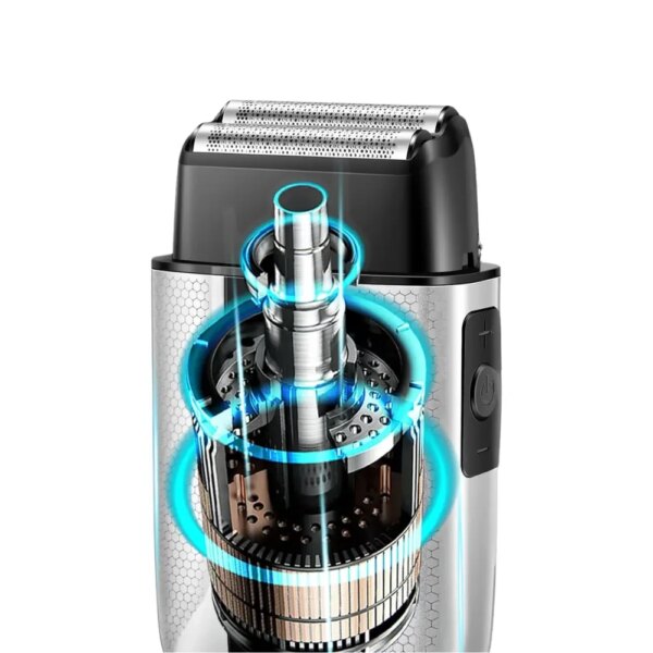 Беспроводная электробритва для мужчин, 1400мАч, от USB, Kemei T402, Серая / Бритва аккумуляторная / Электрическая бритва / Шейвер