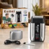 Беспроводная электробритва для мужчин, 1400мАч, от USB, Kemei T402, Серая / Бритва аккумуляторная / Электрическая бритва / Шейвер
