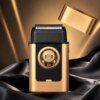 Беспроводная бритва для мужчин, USB-C, Kemei KM-T409, Золотистый / Аккумуляторная мужская электробритва для бритья / Шейвер
