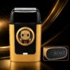 Беспроводная бритва для мужчин, USB-C, Kemei KM-T409, Золотистый / Аккумуляторная мужская электробритва для бритья / Шейвер