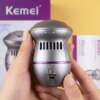 Электрическая пилка для ног, USB, Kemei KM-553, Серый / Электрическая терка для пяток / Электропемза / Электропилка для педикюра