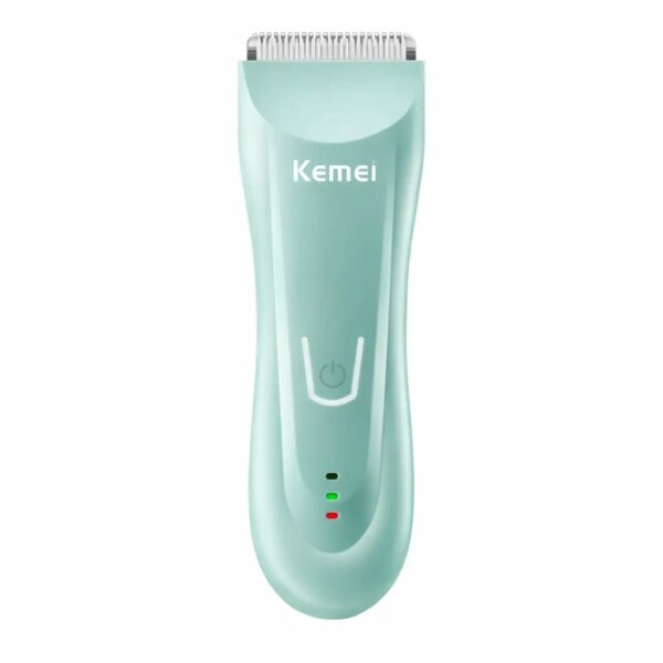 Аккумуляторная машинка для стрижки детей, 2 насадки, Kemei KM-811, Голубой / Детский триммер для стрижки волос