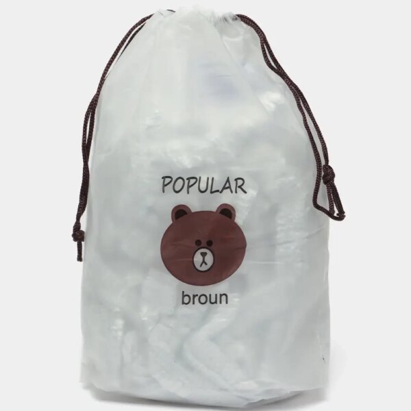 Пищевые пакеты крышки на резинке, 100 шт. ND-68-30 Freshness storage bag, Прозрачные/Политиленовые пакеты для еды