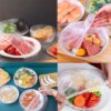 Пищевые пакеты крышки на резинке, 100 шт. ND-68-30 Freshness storage bag, Прозрачные/Политиленовые пакеты для еды
