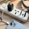 Сетевой фильтр питания 2 м, 2 розетки + 2хUSB + 1хType-C, 2500Вт, WL-4/ Удлинитель с выключателем