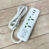 Сетевой фильтр питания 2 м, 2 розетки + 2хUSB + 1хType-C, 2500Вт, WL-4/ Удлинитель с выключателем