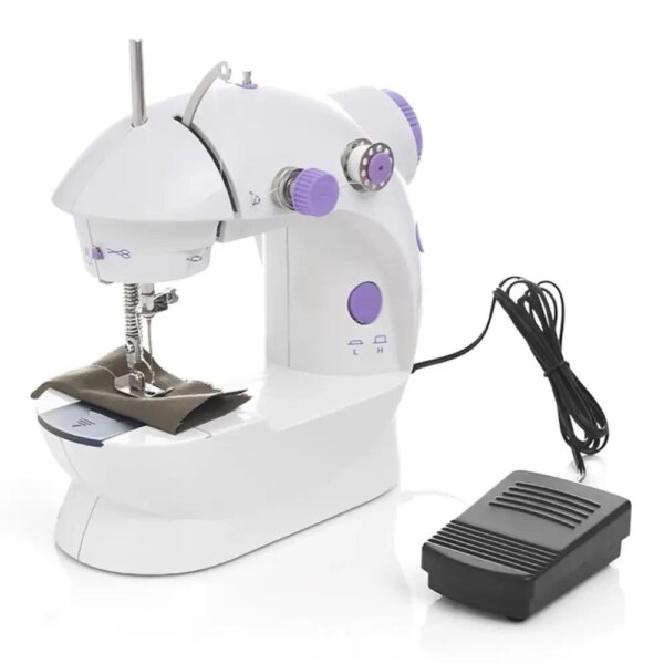 Портативная швейная машинка Mini Sewing SM202A, Белый / Мини швейная машинка