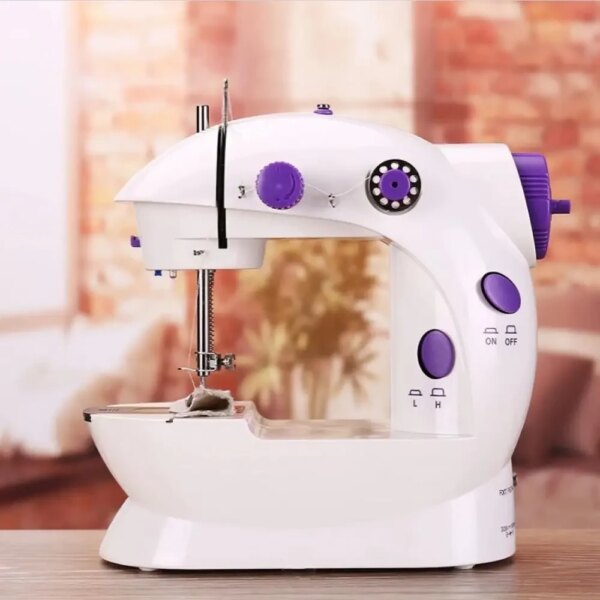 Портативная швейная машинка Mini Sewing SM202A, Белый / Мини швейная машинка