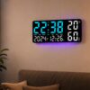Часы настенные GH9002 / Цифровые настенные, настольные LED-часы / Часы + календарь, температура, влажность