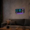 Часы настенные GH9002 / Цифровые настенные, настольные LED-часы / Часы + календарь, температура, влажность