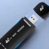 4G USB модем, 150 Мбит, Черный /с, радиус 15м / Мобильный модем 4G / WiFi модем портативный