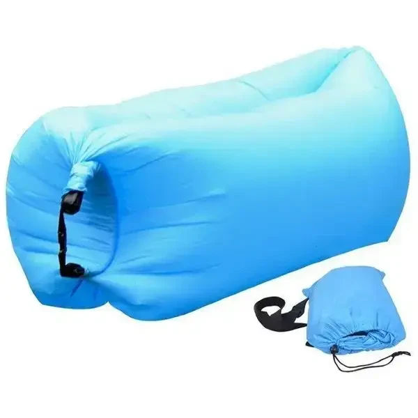Надувной диван-шезлонг ламзак Supretto Air Sofa 1,90 м, до 100 кг, без насоса, синий