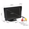 Цветной монитор для камеры заднего вида 4,3” LCD43, Черный / Дисплей для камер автомобиля