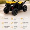 Детский электро-квадроцикл 222 / Квадроцикл с двумя моторами, Bluetooth и EVA-колесами