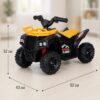 Детский электро-квадроцикл 222 / Квадроцикл с двумя моторами, Bluetooth и EVA-колесами