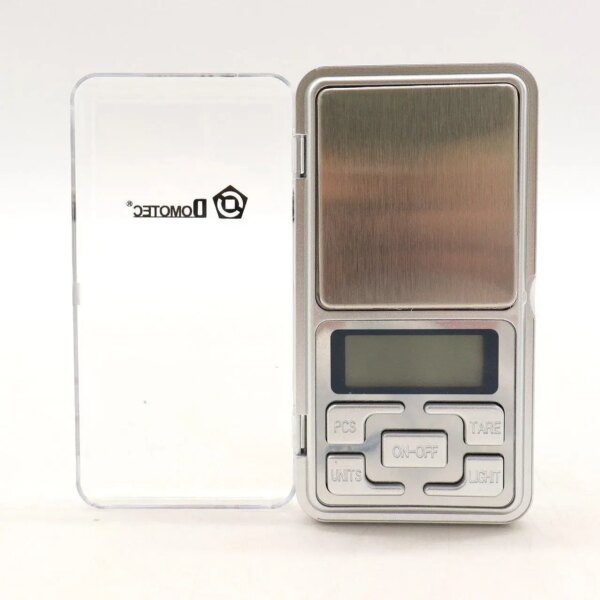 Ювелирные весы до 100г ( 120x62x20 мм) Pocket Scale QCP100, Серые / Электронные мини веса / Карманные весы