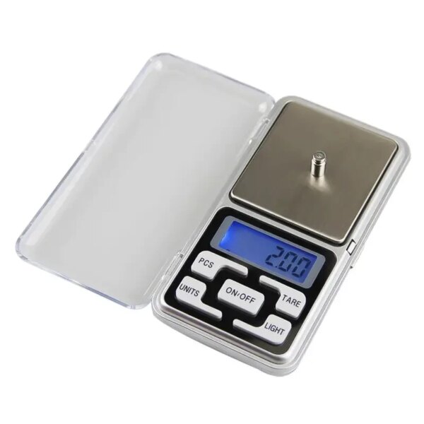Электронные весы 200 г Pocket Scale QCP200, Серебряный / Карманные весы / Ювелирные цифровые весы / Цифровые весы