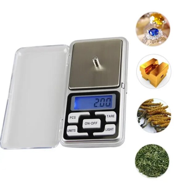 Электронные весы 200 г Pocket Scale QCP200, Серебряный / Карманные весы / Ювелирные цифровые весы / Цифровые весы