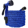 Шланг для полива 45 м AN-620 Magic Hose с распылителем Magic Hose, Синий / Садовый шланг поливочный / Растягивающийся шланг