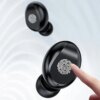 Беспроводные Bluetooth наушники F9, Черные / Сенсорные наушники с зарядным кейсом / Вакуумные блютуз наушники