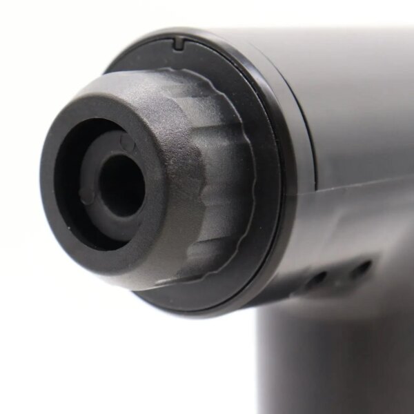 Портативный массажер для тела и 4 насадки, от USB, Fascial Gun KH-320, Черный / Ручной мышечный вибромассажер