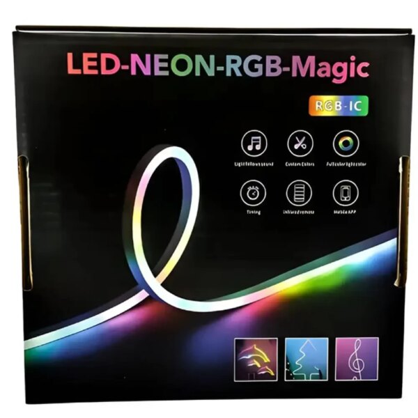 Умная неоновая лента от USB, 10 м, пульт + Bluetooth, Rgb / RGB лента / Гибкий неон / Лента светодиодная