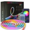 Умная неоновая лента от USB, 10 м, пульт + Bluetooth, Rgb / RGB лента / Гибкий неон / Лента светодиодная