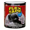 Водонепроницаемая изоляционная лента 200×10см, Flex Tape 2, Черный / Универсальный ремонтный скотч / Клейкая лента сверхпрочная